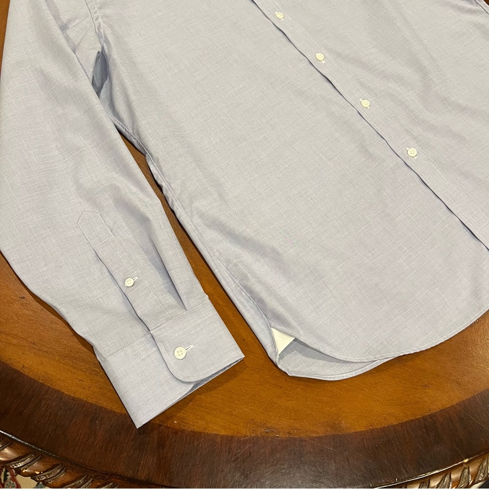 NEW J.Crew Men's Ludlow Stretch Cotton Dress Shirt Fairweather Blue 17.5/36‎ - Picture 7 of 16